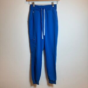 FIGS Womens XXS Jogger Scrub Pants Royal Blue Technical Collection